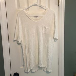 EUC AllSaints White Pocket T Shirt Large